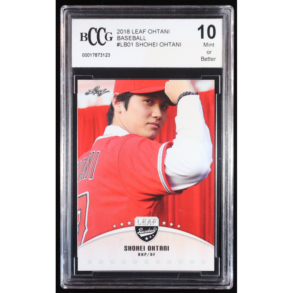 Shohei Ohtani 2018 Leaf Ohtani Baseball #LB01 RC (BCCG 10) at PristineAuction.com