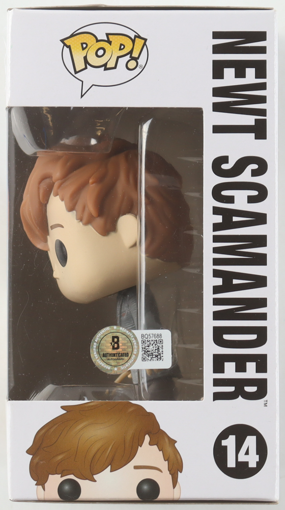 Eddie Redmayne Signed "Fantastic Beasts: The Crimes of Grindelwald" #14 Newt Scamander Funko Pop! Vinyl Figure (Beckett) at PristineAuction.com Eddie Redmayne Signed "Fantastic Beasts: The Crimes of Grindelwald" #14 Newt Scamander Funko Pop! Vinyl Figure (Beckett) at PristineAuction.com