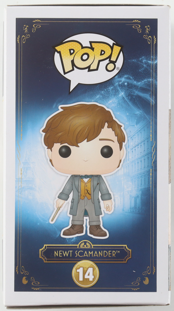 Eddie Redmayne Signed "Fantastic Beasts: The Crimes of Grindelwald" #14 Newt Scamander Funko Pop! Vinyl Figure (Beckett) at PristineAuction.com Eddie Redmayne Signed "Fantastic Beasts: The Crimes of Grindelwald" #14 Newt Scamander Funko Pop! Vinyl Figure (Beckett) at PristineAuction.com