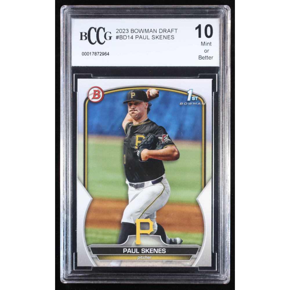 Paul Skenes 2023 Bowman Draft #BD14 RC (BCCG 10) at PristineAuction.com