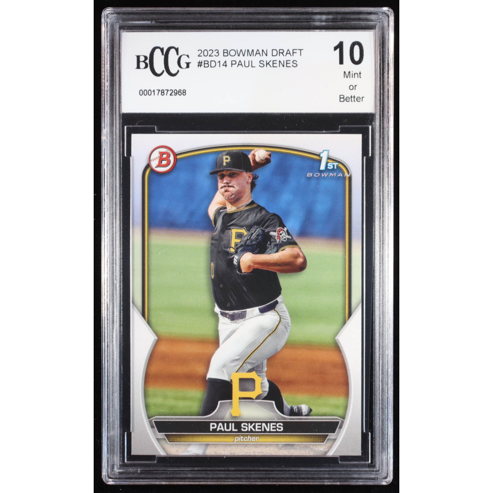Paul Skenes 2023 Bowman Draft #BD14 RC (BCCG 10) at PristineAuction.com
