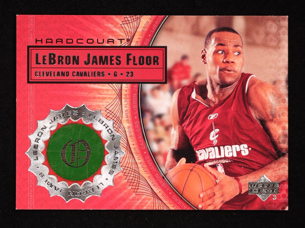 LeBron James 2003-04 Upper Deck Hardcourt LeBron James Floor #LB5 RC / Red Cavs Practice Jersey at PristineAuction.com LeBron James 2003-04 Upper Deck Hardcourt LeBron James Floor #LB5 RC / Red Cavs Practice Jersey at PristineAuction.com