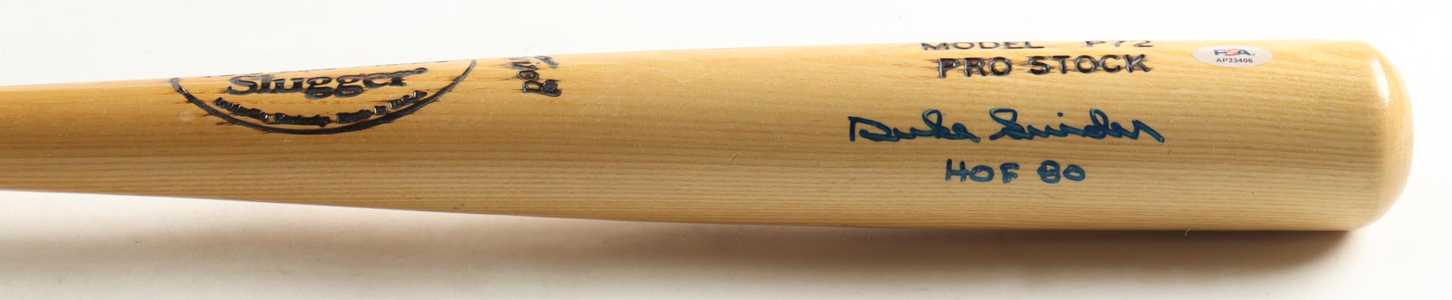 Duke Snider Signed Louisville Slugger Baseball Bat Inscribed "HOF 80" (PSA) at PristineAuction.com Duke Snider Signed Louisville Slugger Baseball Bat Inscribed "HOF 80" (PSA) at PristineAuction.com