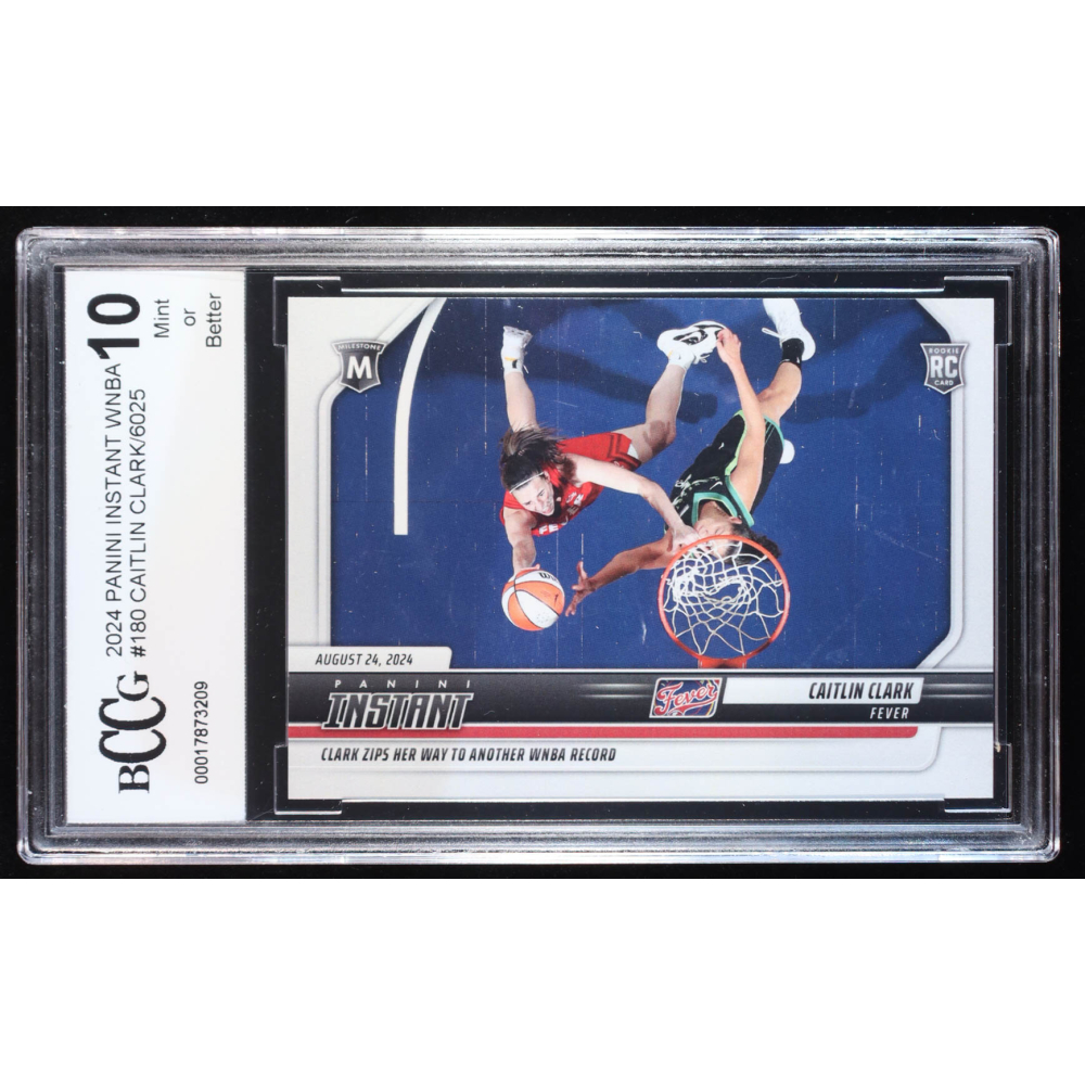 Caitlin Clark 2024 Panini Instant WNBA #180 RC (BCCG 10) at PristineAuction.com
