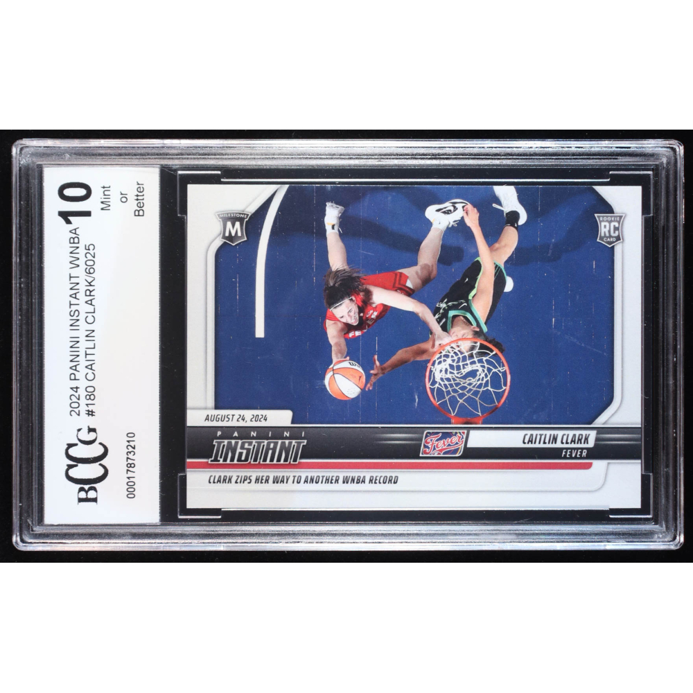 Caitlin Clark 2024 Panini Instant WNBA #180 RC (BCCG 10) at PristineAuction.com