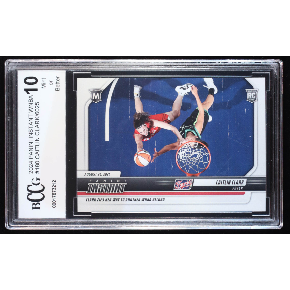 Caitlin Clark 2024 Panini Instant WNBA #180 RC (BCCG 10) at PristineAuction.com