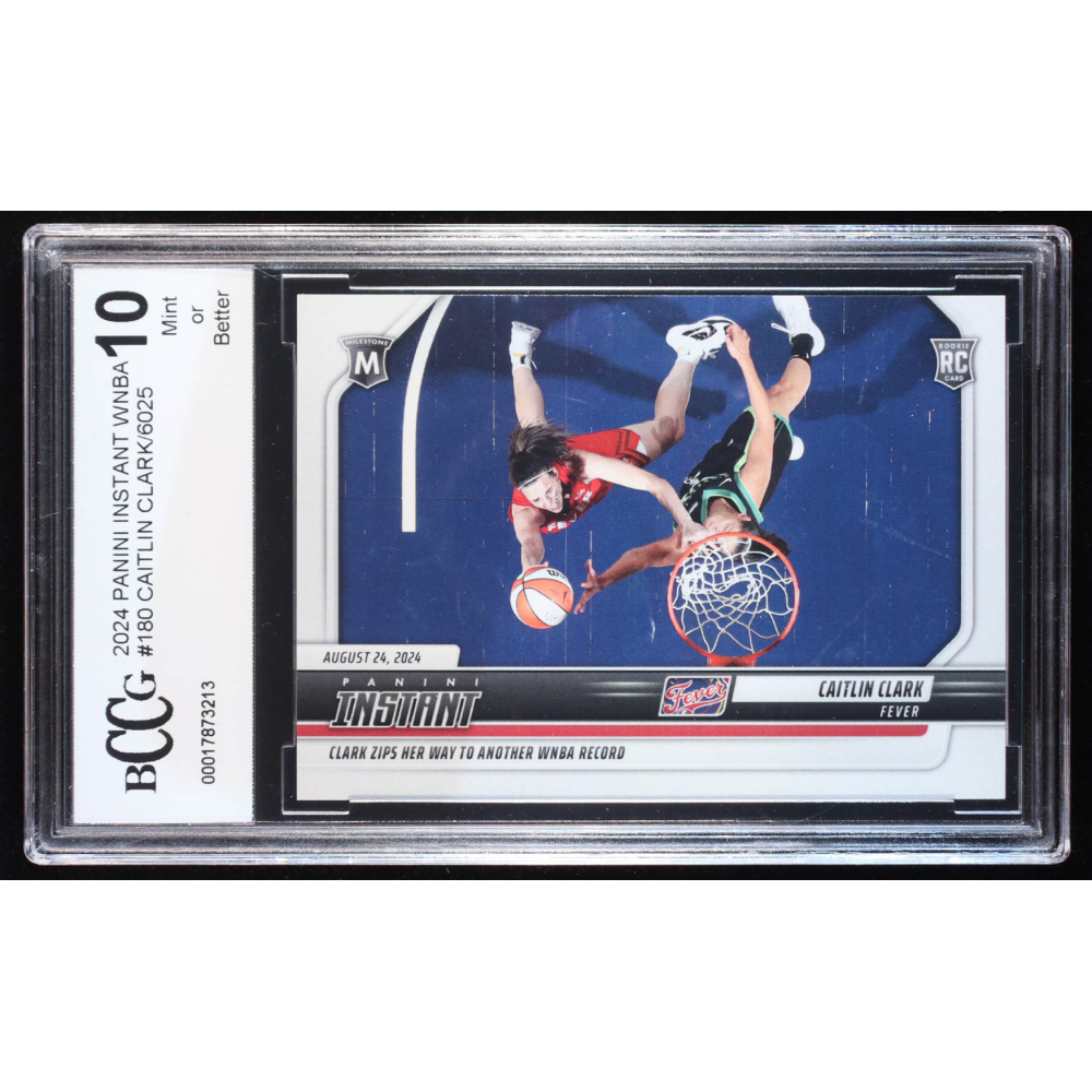 Caitlin Clark 2024 Panini Instant WNBA #180 RC (BCCG 10) at PristineAuction.com