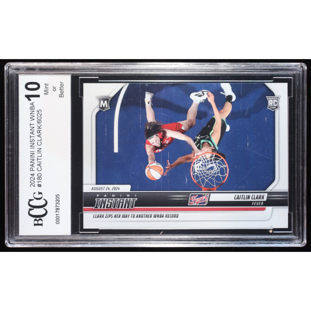 Caitlin Clark 2024 Panini Instant WNBA #180 RC (BCCG 10) at PristineAuction.com
