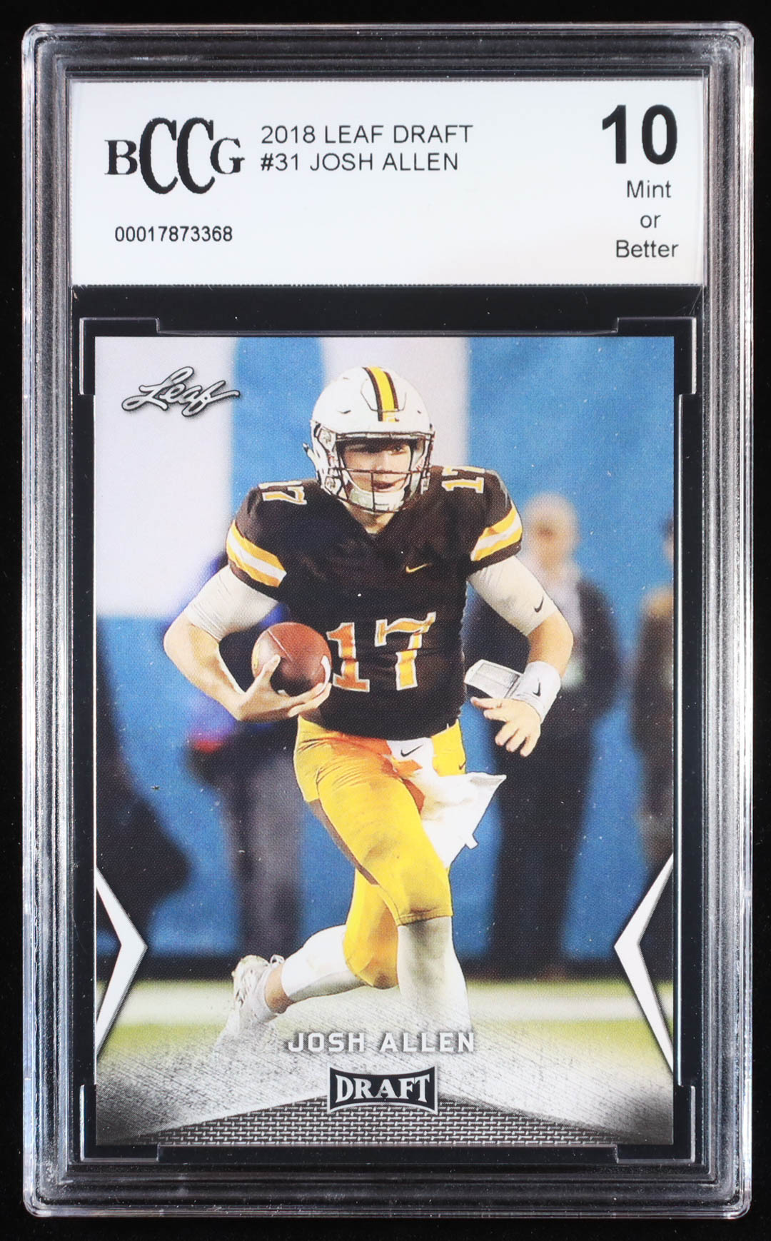 Josh Allen 2018 Leaf Draft #31 RC (BCCG 10) at PristineAuction.com Josh Allen 2018 Leaf Draft #31 RC (BCCG 10) at PristineAuction.com