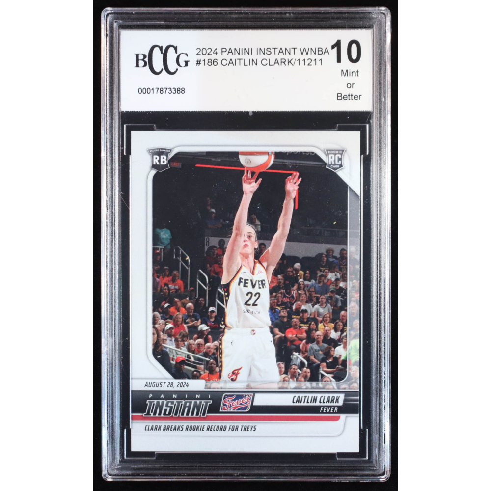 Caitlin Clark 2024 Panini Instant WNBA #186 RC (BCCG 10) at PristineAuction.com