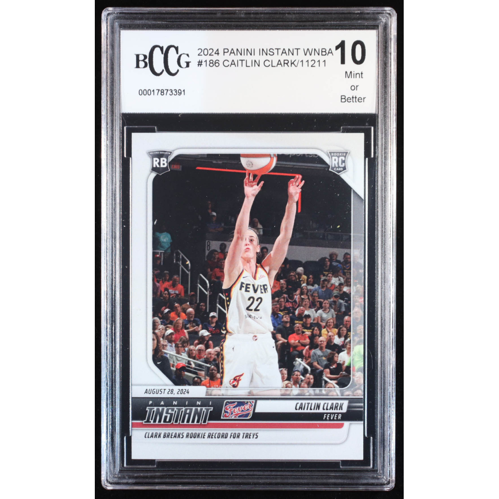 Caitlin Clark 2024 Panini Instant WNBA #186 RC (BCCG 10) at PristineAuction.com