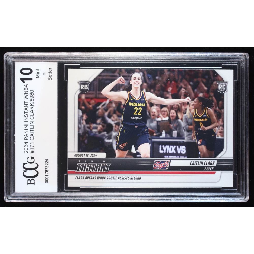 Caitlin Clark 2024 Panini Instant WNBA #171 RC (BCCG 10) at PristineAuction.com