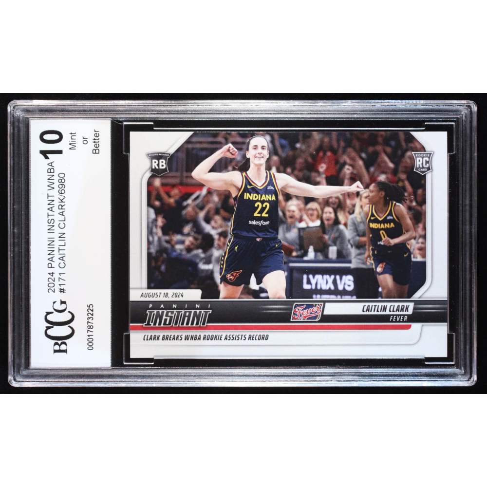 Caitlin Clark 2024 Panini Instant WNBA #171 RC (BCCG 10) at PristineAuction.com