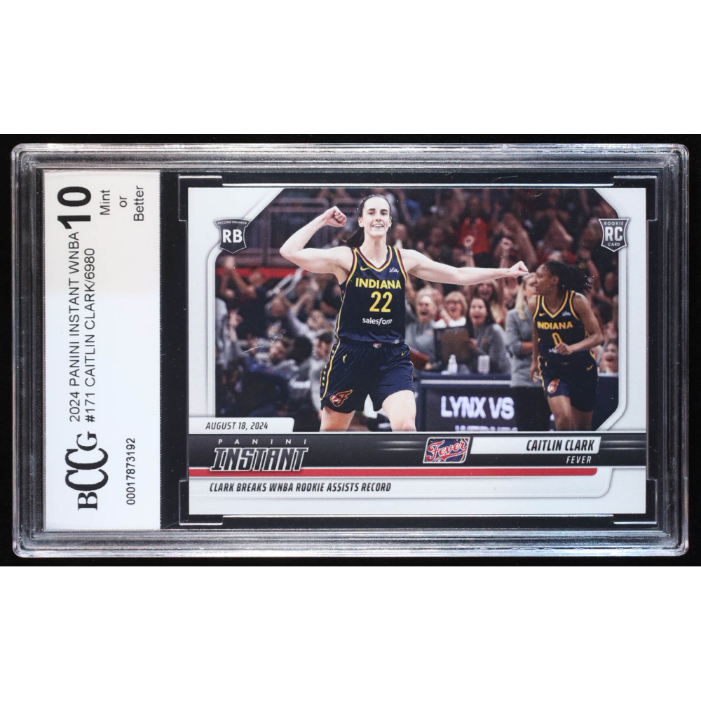 Caitlin Clark 2024 Panini Instant WNBA #171 RC (BCCG 10) at PristineAuction.com