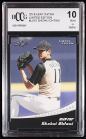 Shohei Ohtani 2018 Leaf Ohtani Limited Edition #LE01 RC (BCCG 10) at PristineAuction.com