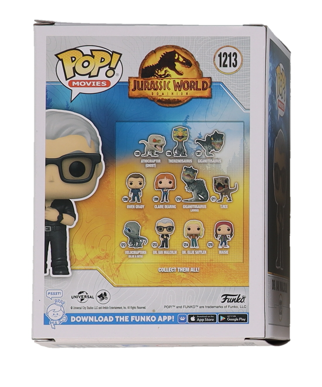 Jeff Goldblum Signed "Jurassic World Dominion" #1213 Dr. Ian Malcom Funko Pop! Vinyl Figure (PSA) at PristineAuction.com Jeff Goldblum Signed "Jurassic World Dominion" #1213 Dr. Ian Malcom Funko Pop! Vinyl Figure (PSA) at PristineAuction.com