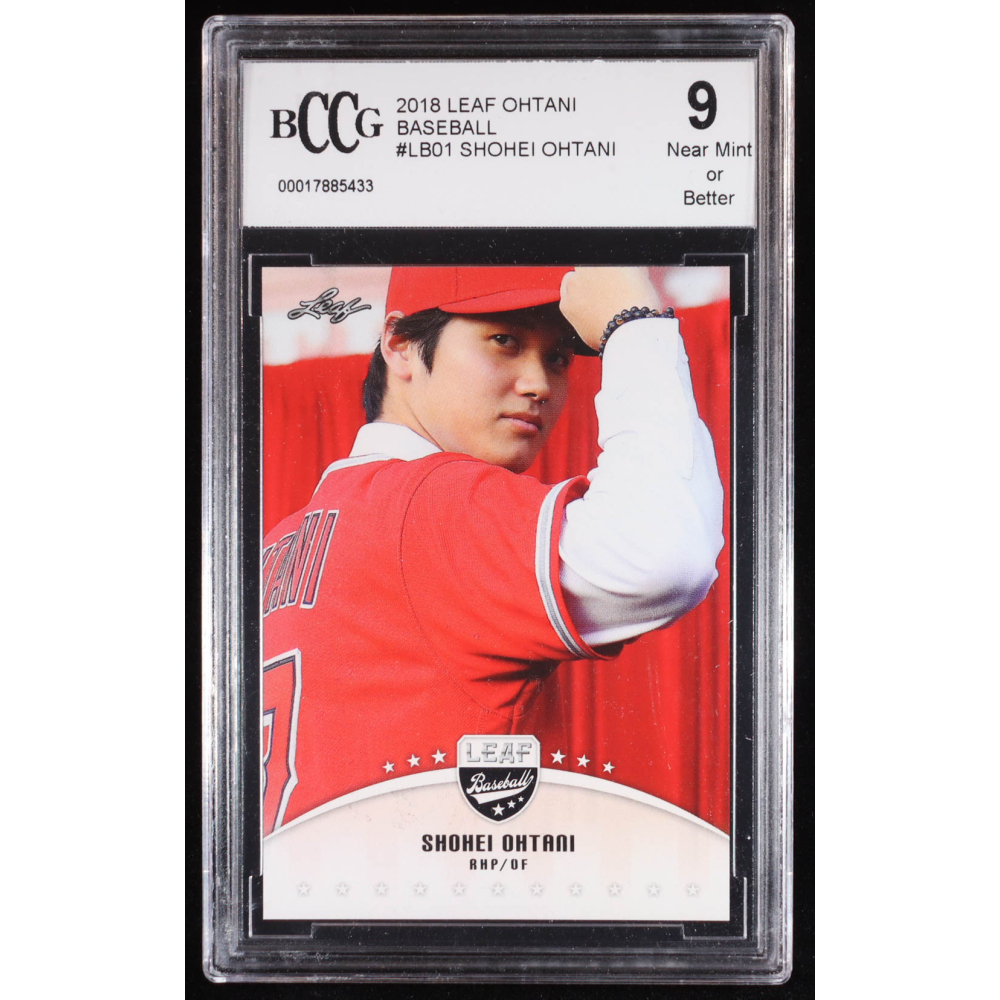 Shohei Ohtani 2018 Leaf Ohtani Baseball #LB01 RC (BCCG 9) at PristineAuction.com