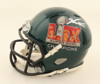 Jalen Carter Signed Eagles Super Bowl LIX Logo Speed Mini Helmet (Beckett) at PristineAuction.com