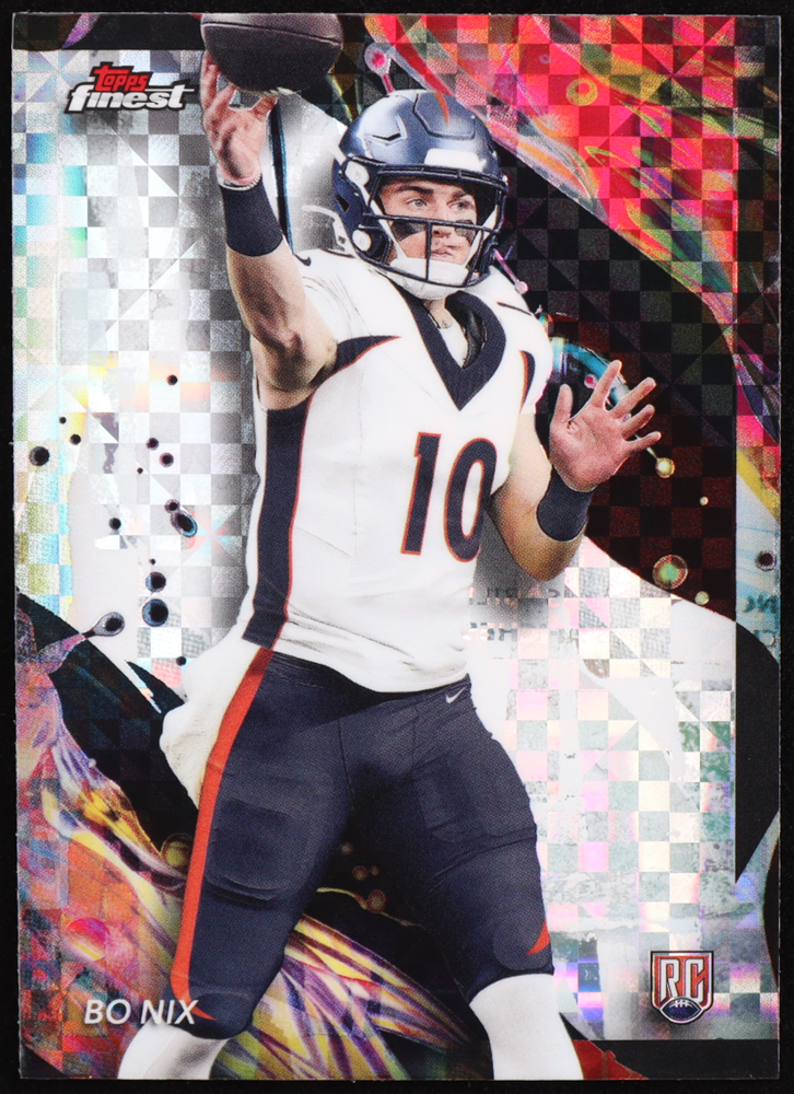 Bo Nix 2024 Finest Checkerboard Refractors #163 RC at PristineAuction.com Bo Nix 2024 Finest Checkerboard Refractors #163 RC at PristineAuction.com