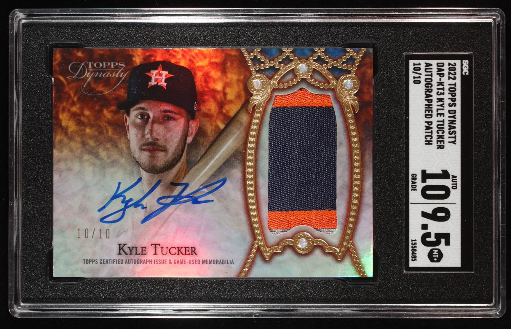 Kyle Tucker 2023 Topps Dynasty Autograph Patches #DAPKT3 #10/10 (SGC 9.5 | Autograph Grade 10) at PristineAuction.com Kyle Tucker 2023 Topps Dynasty Autograph Patches #DAPKT3 #10/10 (SGC 9.5 | Autograph Grade 10) at PristineAuction.com