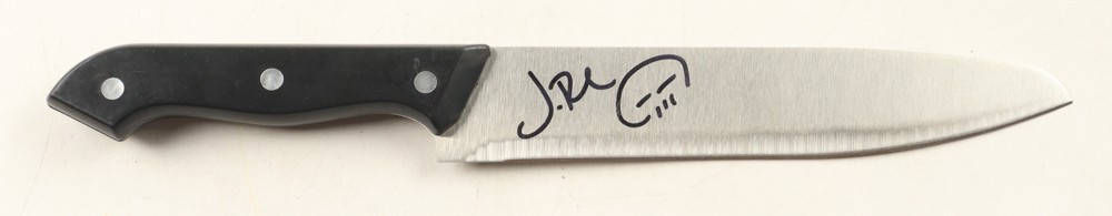Jon Bernthal Signed Knife With Skull Sketch (JSA) at PristineAuction.com Jon Bernthal Signed Knife With Skull Sketch (JSA) at PristineAuction.com