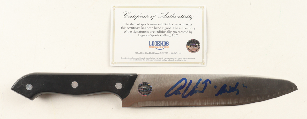 Alex Vincent Signed Knife Inscribed "Andy" (Legends) at PristineAuction.com Alex Vincent Signed Knife Inscribed "Andy" (Legends) at PristineAuction.com