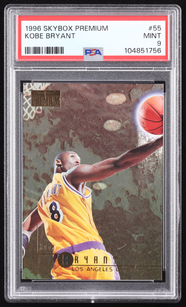 Kobe Bryant 1996-97 SkyBox Premium #55 RC (PSA 9) at PristineAuction.com Kobe Bryant 1996-97 SkyBox Premium #55 RC (PSA 9) at PristineAuction.com