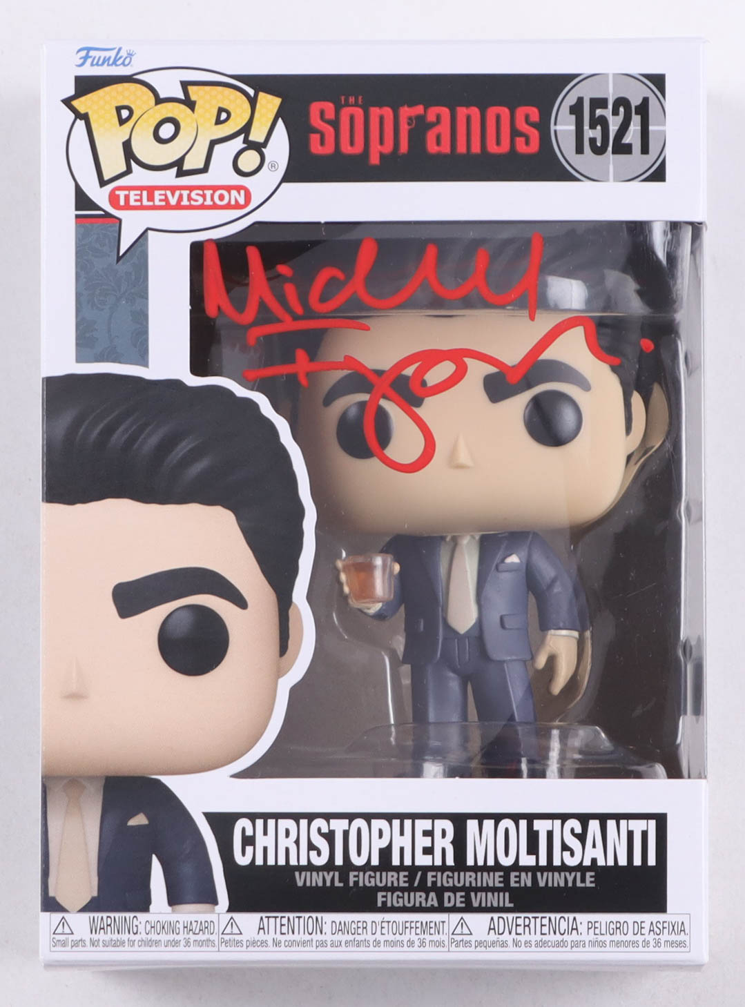 Michael Imperioli Signed "The Sopranos" #1294 Christopher Moltisanti Funko Pop! Vinyl Figure (Beckett) at PristineAuction.com Michael Imperioli Signed "The Sopranos" #1294 Christopher Moltisanti Funko Pop! Vinyl Figure (Beckett) at PristineAuction.com
