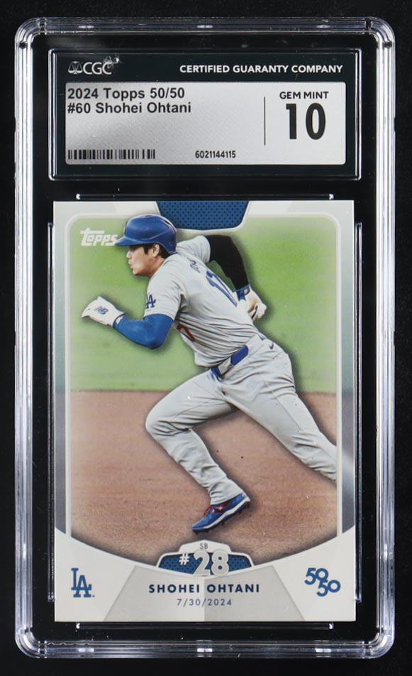Shohei Ohtani 2024 Topps 50/50 #60 (CGC 10) at PristineAuction.com Shohei Ohtani 2024 Topps 50/50 #60 (CGC 10) at PristineAuction.com