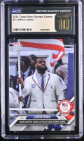 LeBron James 2024 Topps Now Olympic Games Team USA #4 (CGC 10 | Black Label) at PristineAuction.com