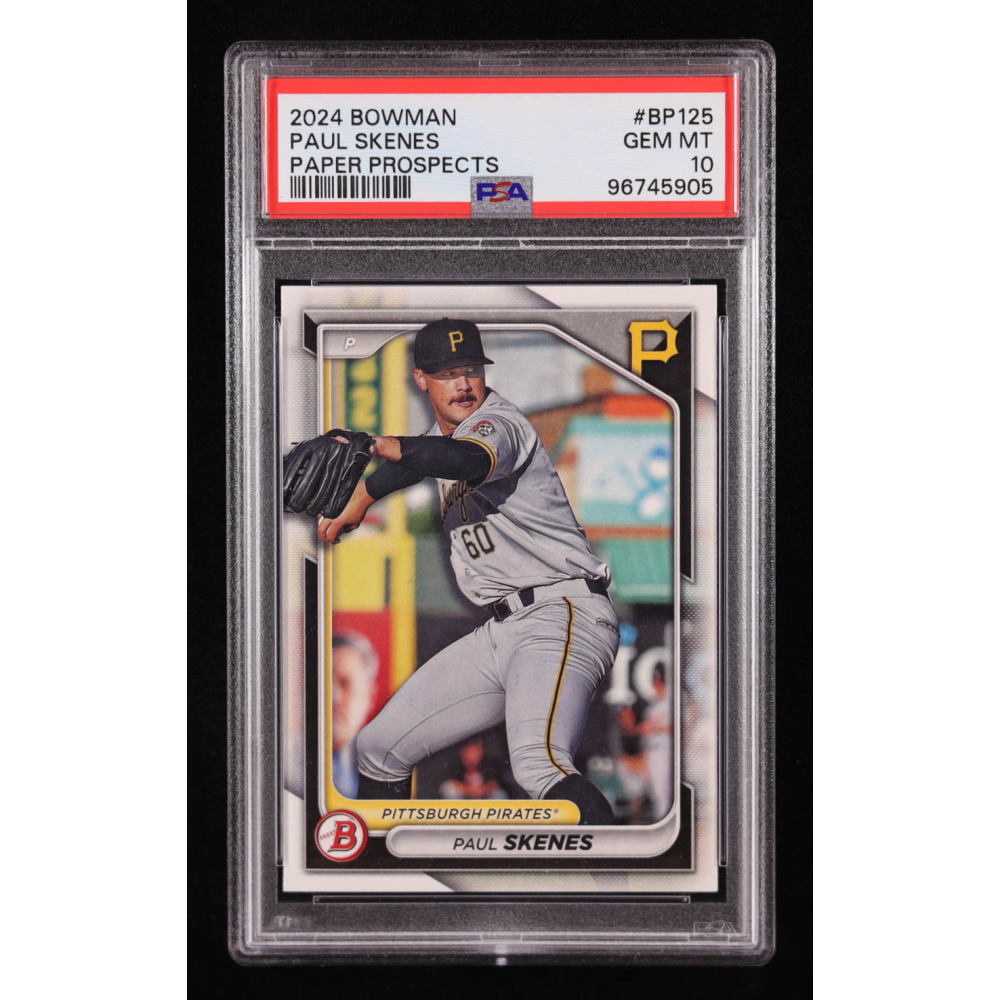 Paul Skenes 2024 Bowman Prospects #BP125 RC (PSA 10) at PristineAuction.com