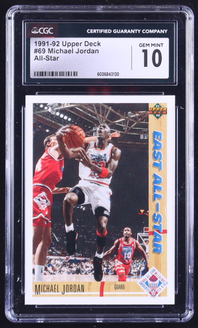 Michael Jordan 1991-92 Upper Deck #69 All-Star (CGC 10) at PristineAuction.com Michael Jordan 1991-92 Upper Deck #69 All-Star (CGC 10) at PristineAuction.com