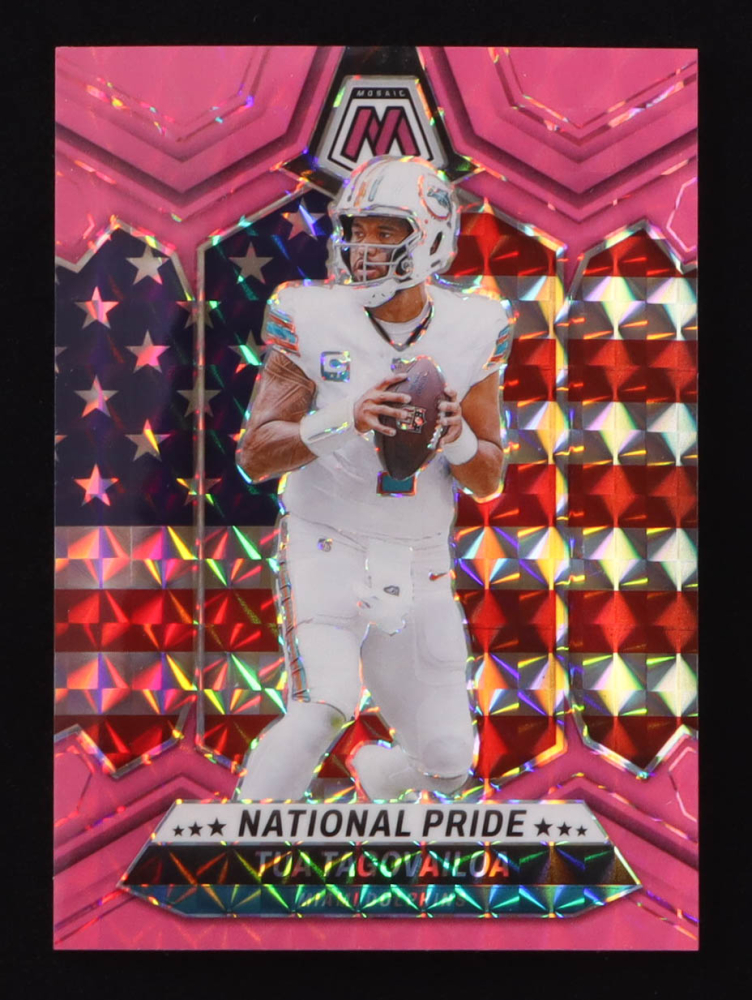 Tua Tagovailoa 2024 Panini Mosaic Mosaic Pink Fluorescent #251 NP #08/10