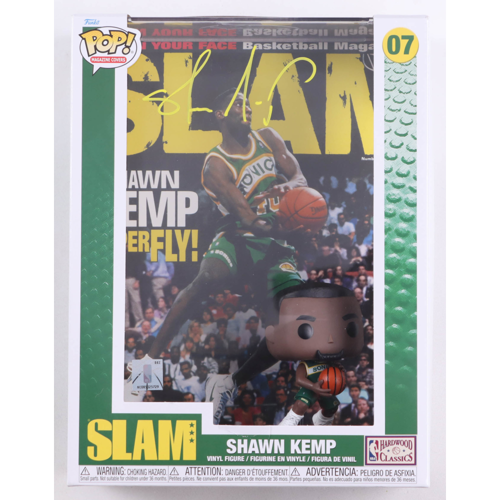 Shawn Kemp Signed SLAM Magazine #07 Funko Pop! Magazine Cover Vinyl Figure (Beckett) at PristineAuction.com