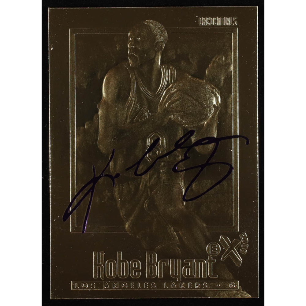 Kobe Bryant 1996-97 Fleer EX-2000 Purple Signature 23Kt Gold RC at PristineAuction.com