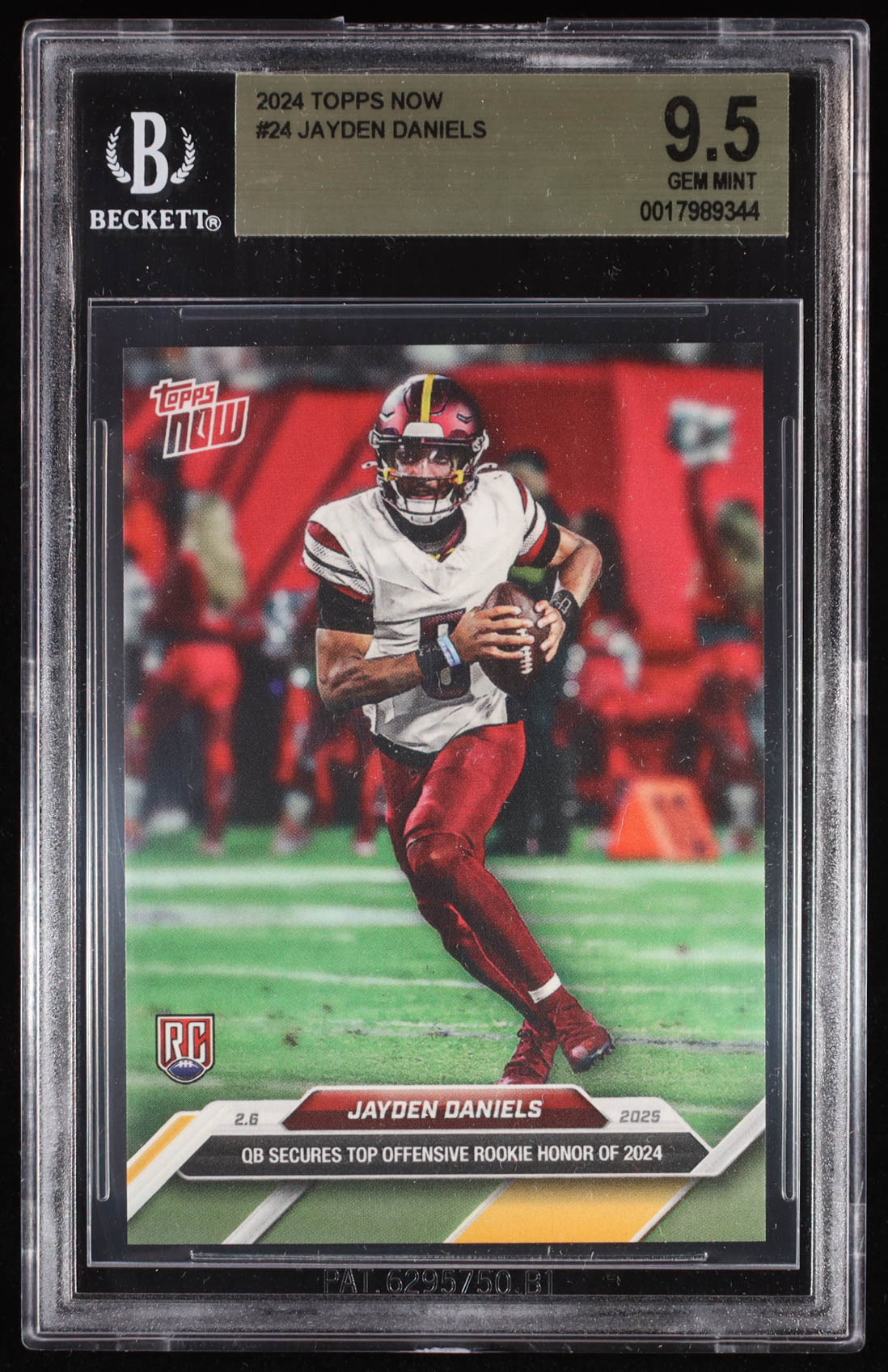 Jayden Daniels 2024 Topps Now #24 RC (BGS 9.5) at PristineAuction.com Jayden Daniels 2024 Topps Now #24 RC (BGS 9.5) at PristineAuction.com