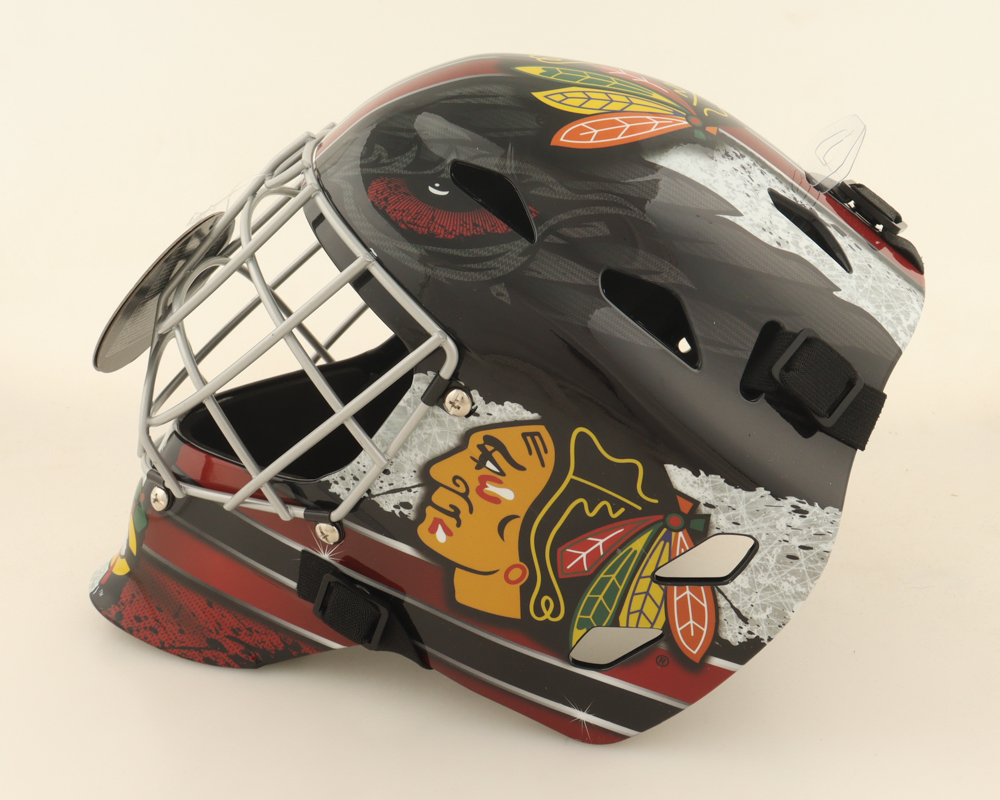 Ed Belfour Signed Blackhawks Full-Size Goalie Mask (Beckett) at PristineAuction.com Ed Belfour Signed Blackhawks Full-Size Goalie Mask (Beckett) at PristineAuction.com