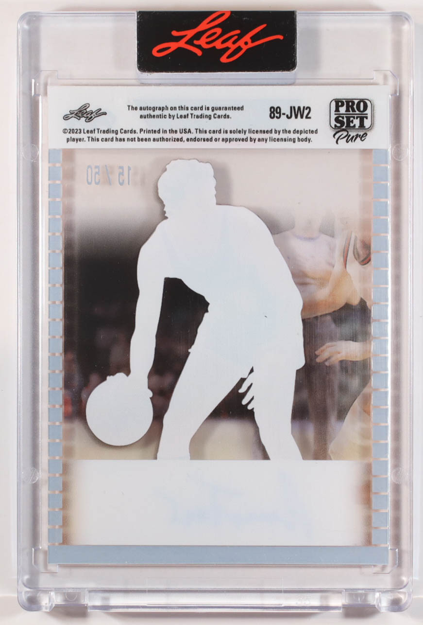 Jerry West 2023 Leaf Pro Set Pure Autographs Bronze #89-JW2 #15/50 at PristineAuction.com Jerry West 2023 Leaf Pro Set Pure Autographs Bronze #89-JW2 #15/50 at PristineAuction.com