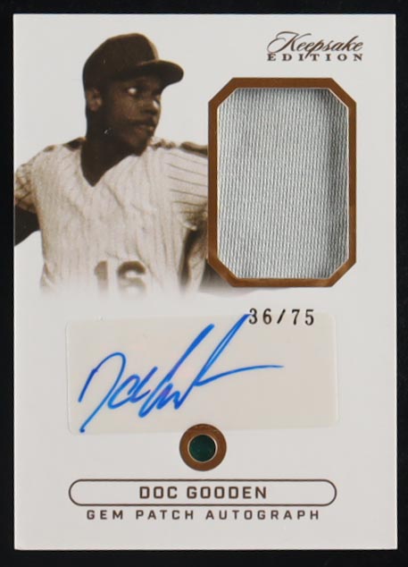 Doc Gooden 2024 Super Products Keepsake Edition Gem Patch Autograph #35 #36/75 at PristineAuction.com Doc Gooden 2024 Super Products Keepsake Edition Gem Patch Autograph #35 #36/75 at PristineAuction.com