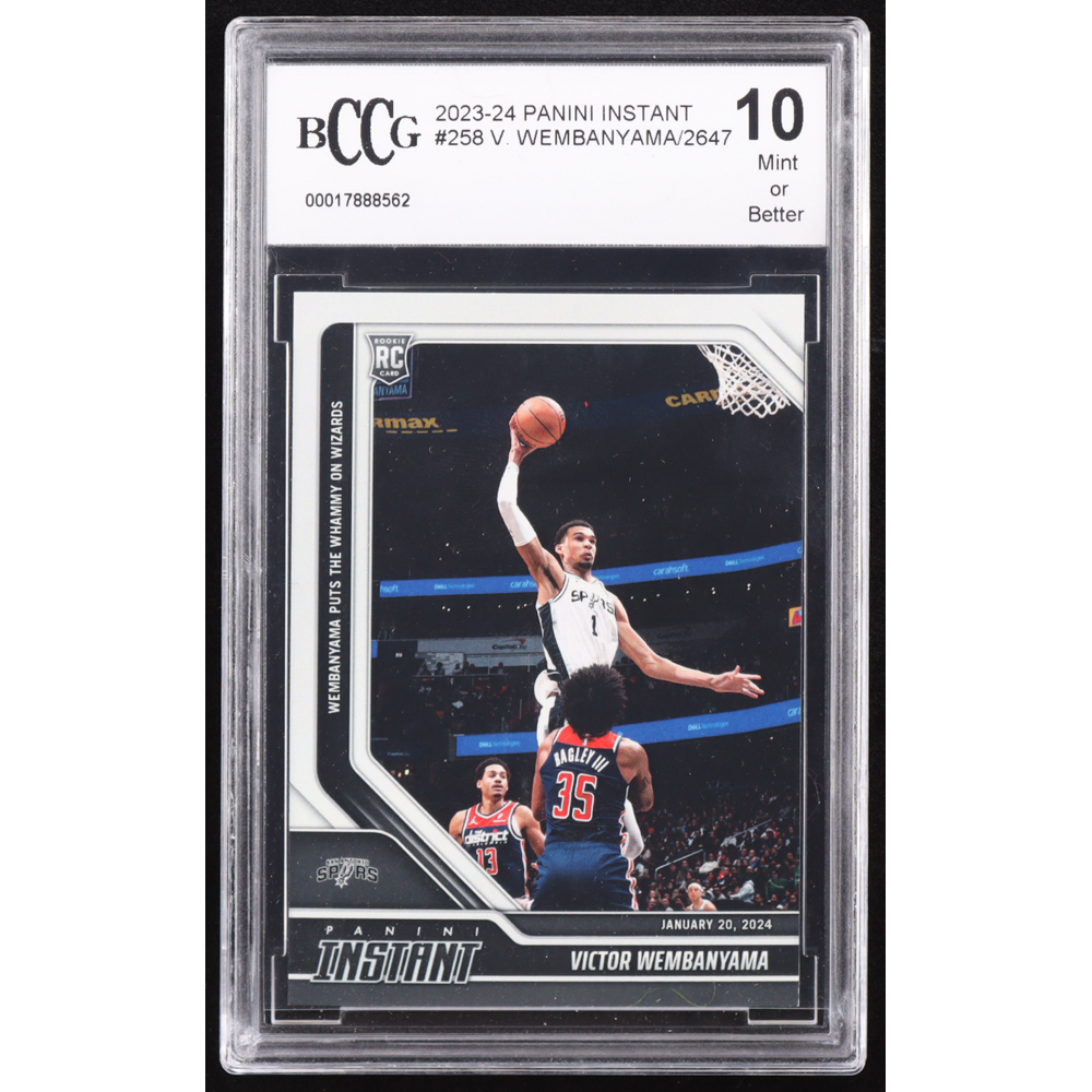 Victor Wembanyama 2023-24 Panini Instant #258 RC (BCCG 10) at PristineAuction.com
