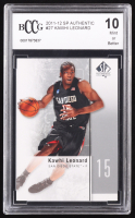 Kawhi Leonard 2011-12 SP Authentic #27 RC (BCCG 10) at PristineAuction.com