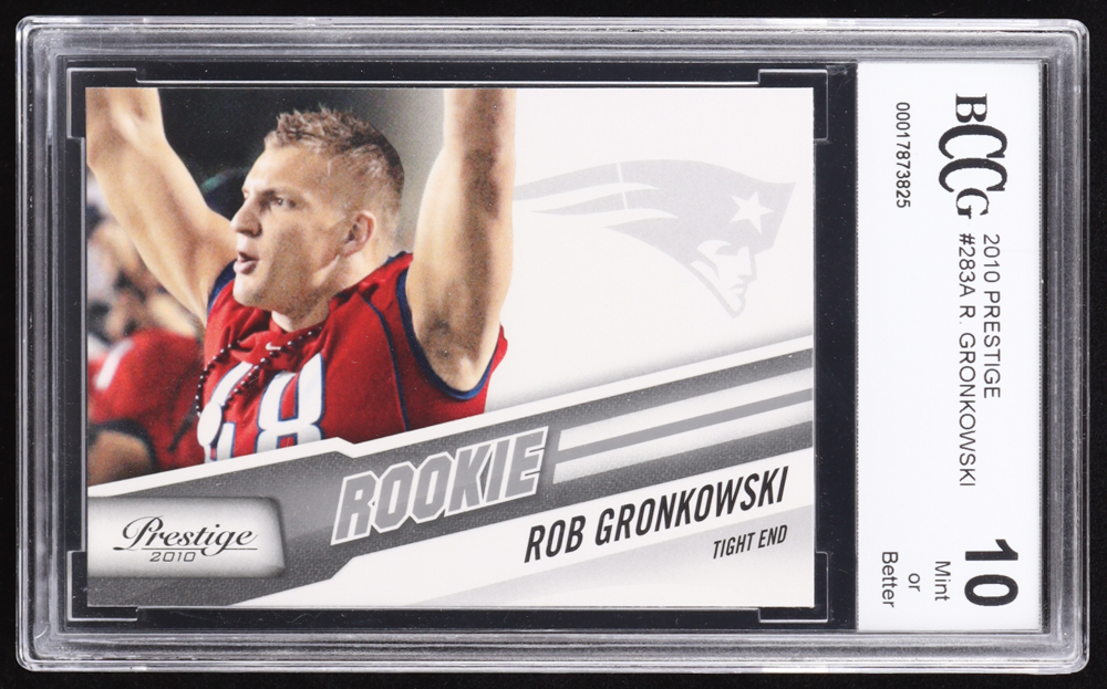 Rob Gronkowski 2010 Prestige #283A RC (BCCG 10) at PristineAuction.com Rob Gronkowski 2010 Prestige #283A RC (BCCG 10) at PristineAuction.com