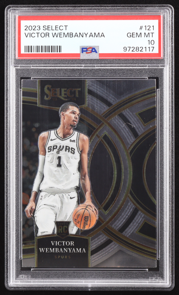 Victor Wembanyama 2023-24 Select #121 RC (PSA 10) at PristineAuction.com Victor Wembanyama 2023-24 Select #121 RC (PSA 10) at PristineAuction.com
