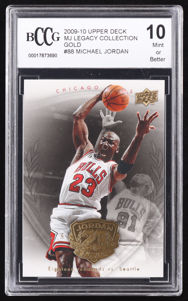 Michael Jordan 2009-10 Upper Deck Michael Jordan Legacy Collection Gold #88 (BCCG 10) at PristineAuction.com Michael Jordan 2009-10 Upper Deck Michael Jordan Legacy Collection Gold #88 (BCCG 10) at PristineAuction.com