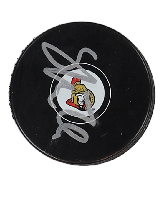 Tim Stutzle Signed Senators Logo Hockey Puck (JSA) at PristineAuction.com Tim Stutzle Signed Senators Logo Hockey Puck (JSA) at PristineAuction.com