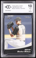 Shohei Ohtani 2018 Leaf Ohtani Limited Edition #LE01 RC (BCCG 10) at PristineAuction.com