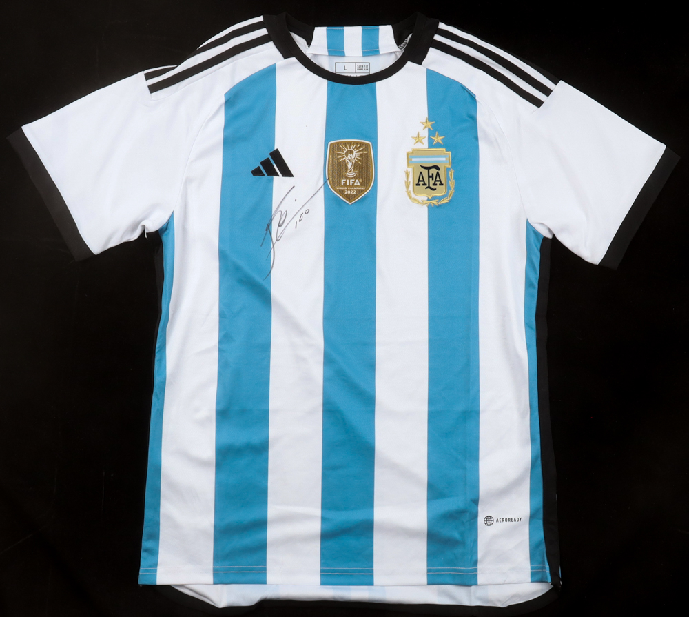 Lionel Messi Signed Argentina Adidas Authentic Jersey Inscribed "LEO" (Beckett) at PristineAuction.com Lionel Messi Signed Argentina Adidas Authentic Jersey Inscribed "LEO" (Beckett) at PristineAuction.com