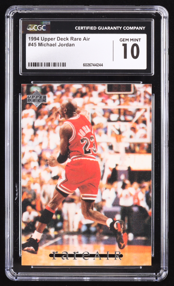 Michael Jordan 1994 Upper Deck Jordan Rare Air #45 (CGC 10) at PristineAuction.com Michael Jordan 1994 Upper Deck Jordan Rare Air #45 (CGC 10) at PristineAuction.com