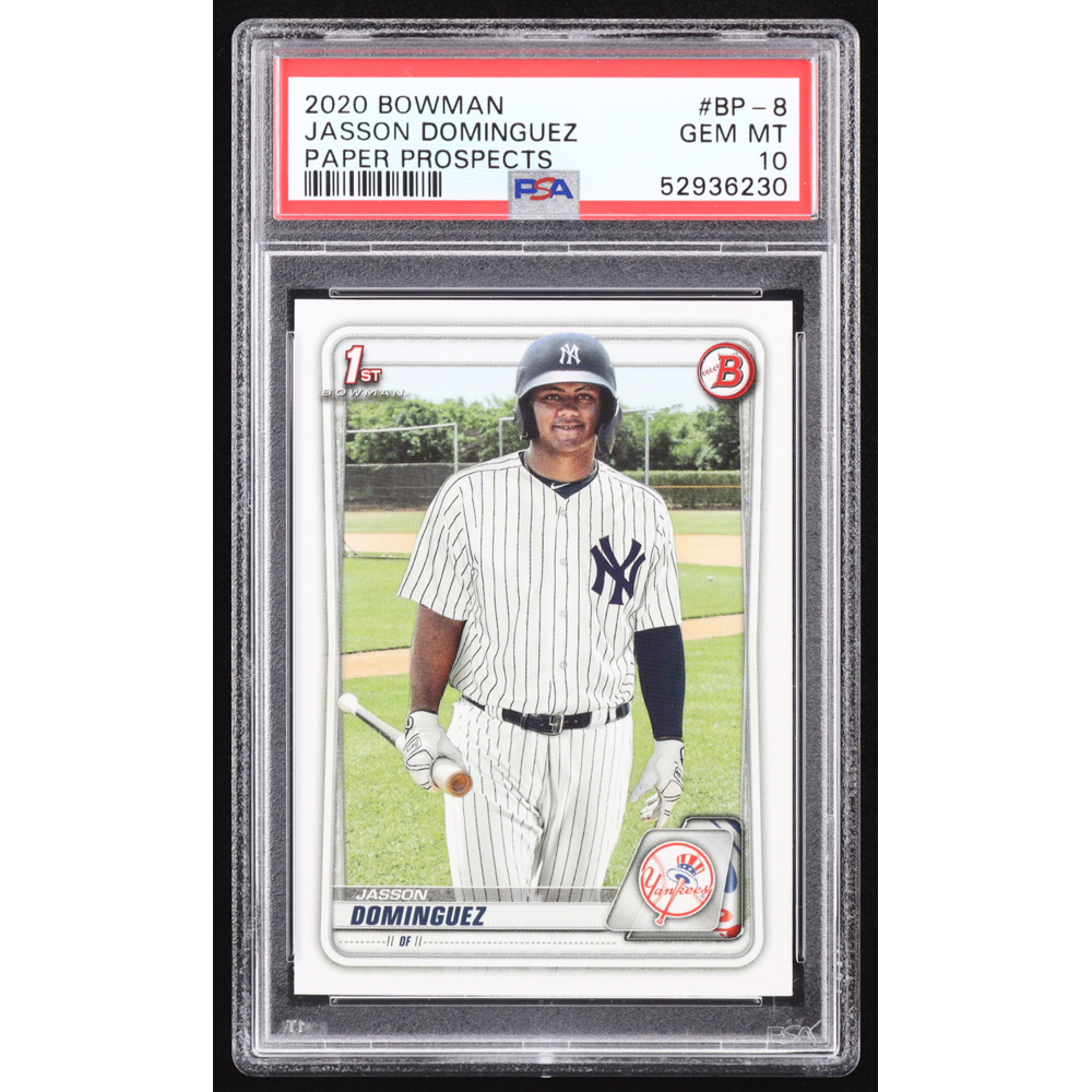 Jasson Dominguez 2020 Bowman Prospects #BP8 RC (PSA 10) at PristineAuction.com