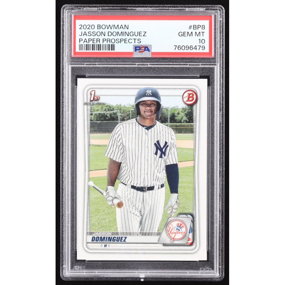 Jasson Dominguez 2020 Bowman Prospects #BP8 RC (PSA 10) at PristineAuction.com